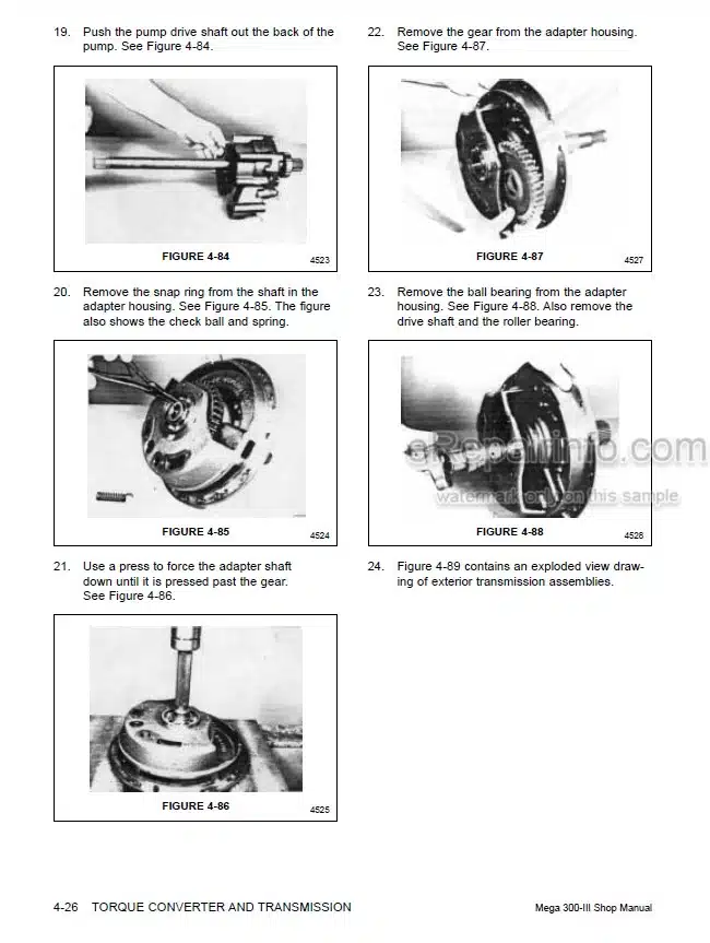 Photo 8 - Daewoo Mega 160 160TC Shop Manual Wheel Loader 023-00035E