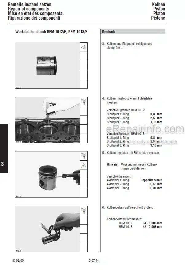 Photo 8 - Deutz 2012 Workshop Manual Engine 03120361