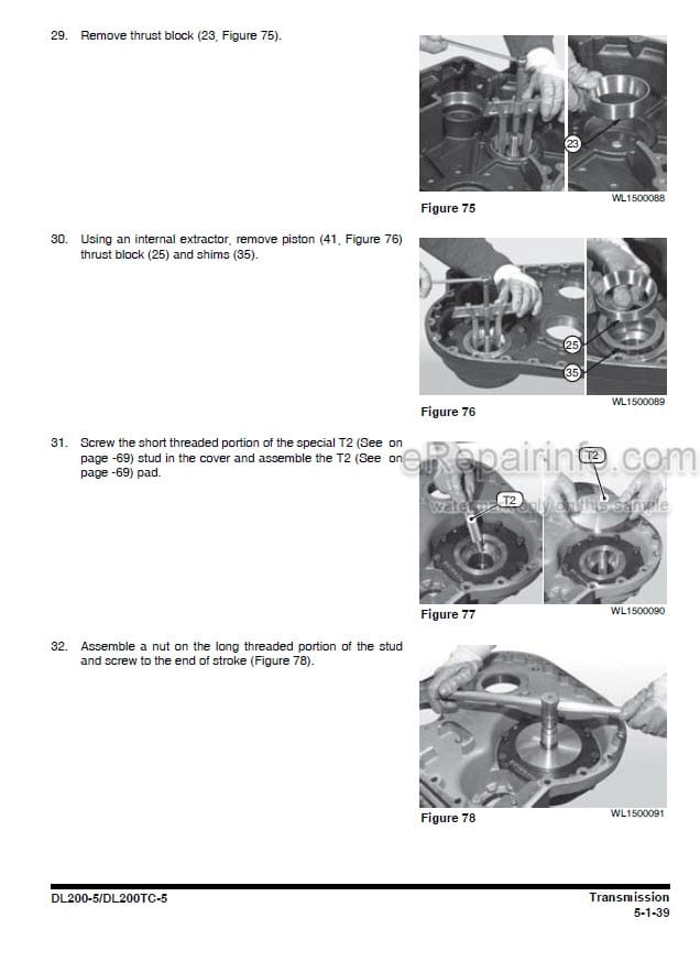 Photo 1 - Doosan DL200-5 DL200TC-5 Shop Manual Wheel Loader 950106-01249E
