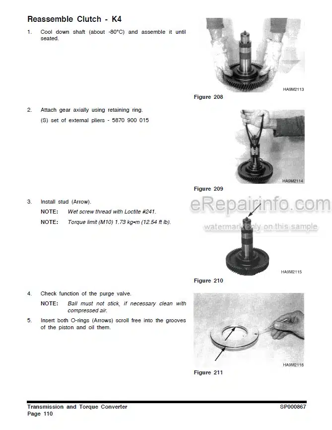 Photo 8 - Doosan DL450-5 Shop Manual Wheel Loader 950106-01243E