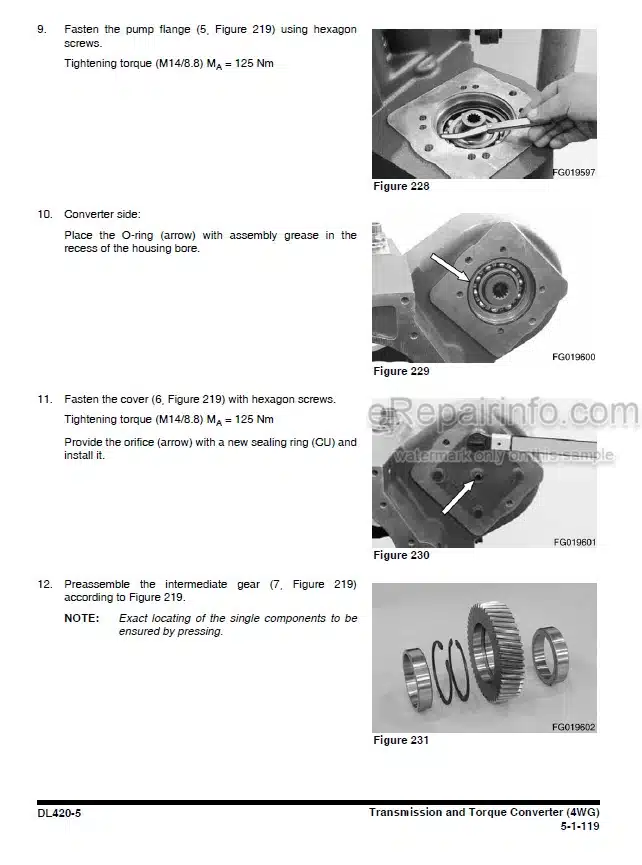 Photo 8 - Doosan SD200 Shop Manual Wheel Loader 950106-00444