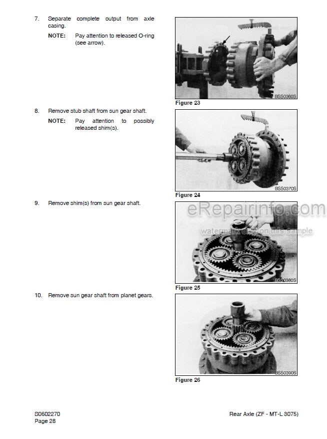 Photo 8 - Doosan DL420A Shop Manual Wheel Loader 950106-00817E