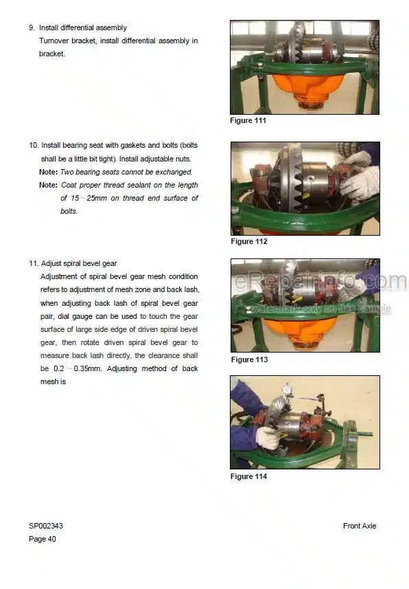 Photo 8 - Doosan DL450-3 Shop Manual Wheel Loader 950106-00414E