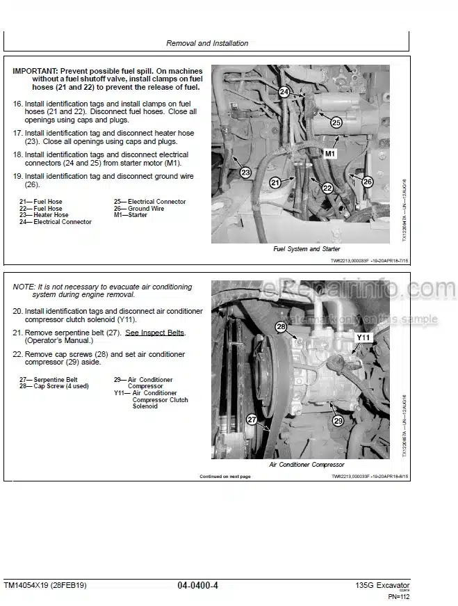 Photo 7 - John Deere 624KR Repair Technical Manual Loader TM10693