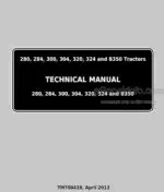 Photo 5 - John Deere 280 284 304 320 324 B350 Technical Manual Tractor TM700419
