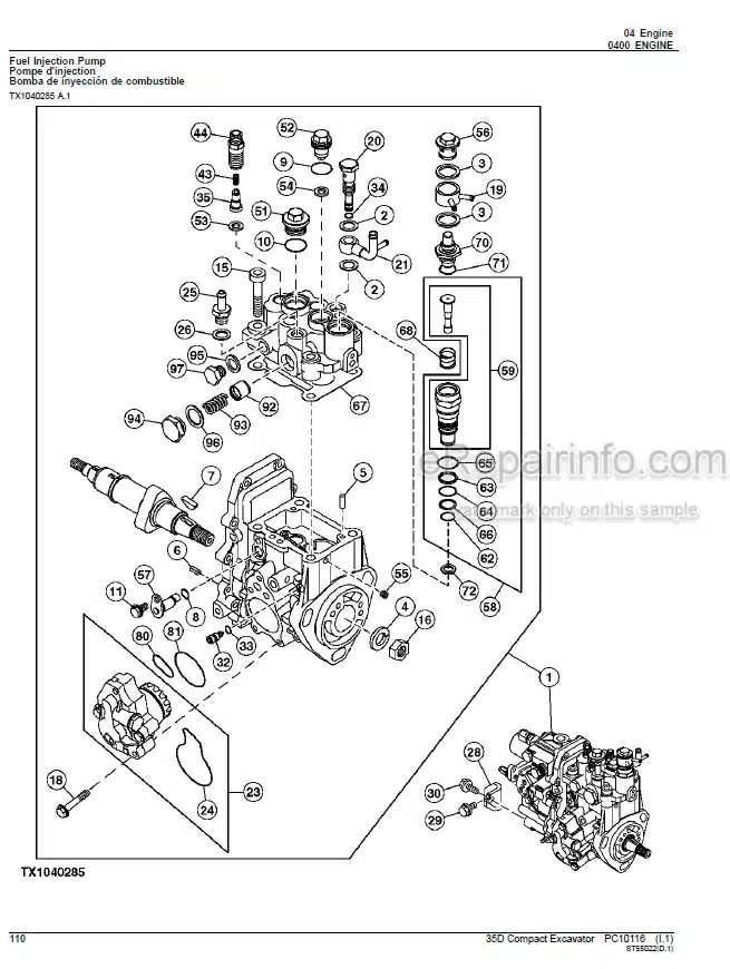 Photo 8 - John Deere 544K Repair Technical Manual 4WD Loader TM10689