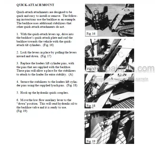Photo 8 - ASV RC30 RC50 RC60 Service Operation Maintenance Parts Manual Compact Track Loader 0200-373