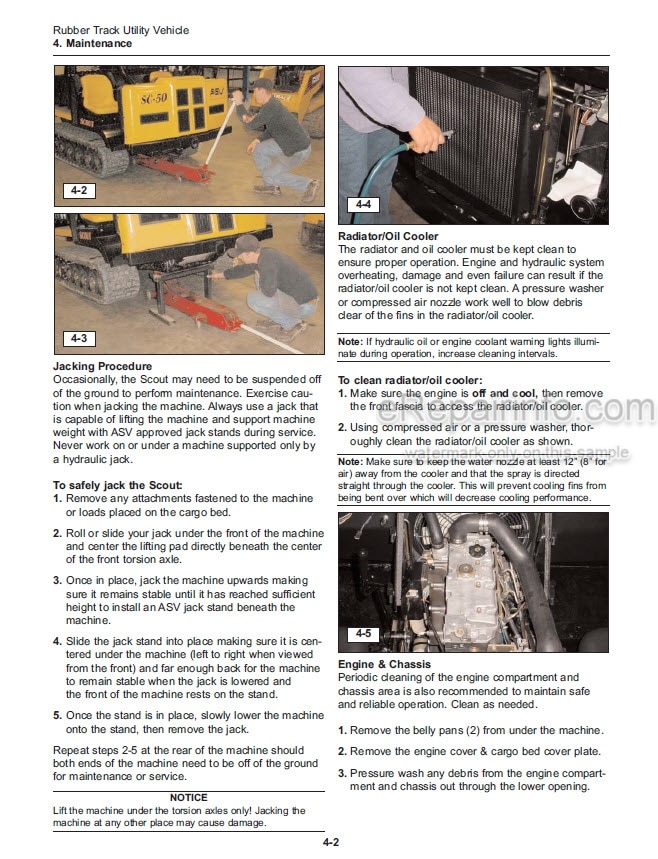 Photo 13 - ASV SC50 Scout Operation Maintenance Service Parts Manual Rubber Track Utility Vehicle 2052-290