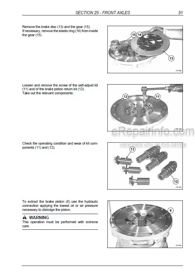 Photo 8 - Case MXU100 MXU110 MXU115 MXU125 MXU130 MXU135 Repair Manual Tractor