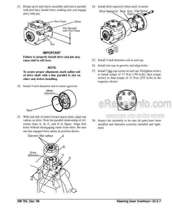 Photo 4 - Clark GEX20-30 Service Manual Forklift SM765