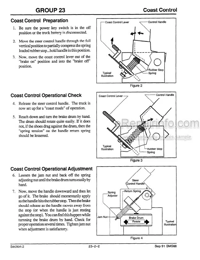 Photo 1 - Clark PWD25 PWD30 PWD36 HWD25 HWD30 HWD36 Service Manual Forklift SM568