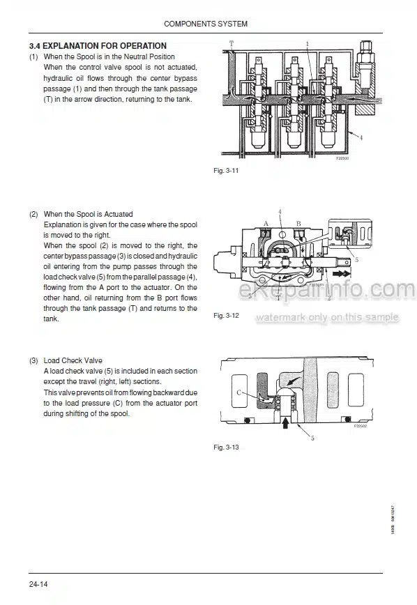 Photo 8 - Fiat Kobelco B95 B100 B110B B200 FB100.2 FB110.2 FB200.2 4WS Repair Manual Backhoe Loader 604.13.312.01