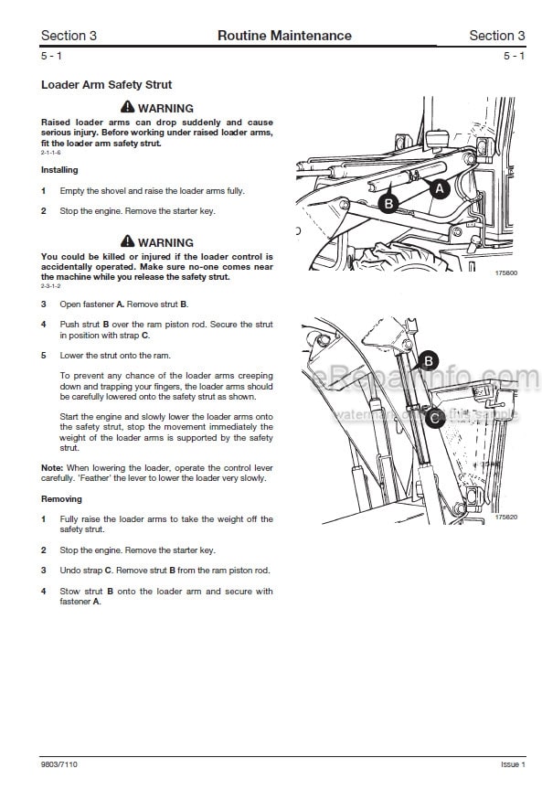 Photo 7 - JCB 2CX Service Manual Backhoe Loader 9803-7100
