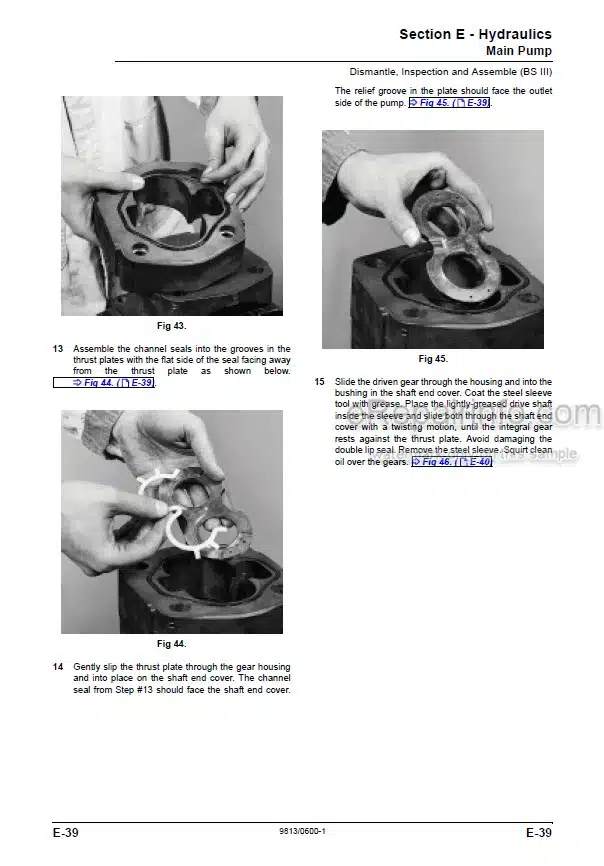 Photo 1 - JCB 2DX BSIII Service Manual Backhoe Loader 9813-0600