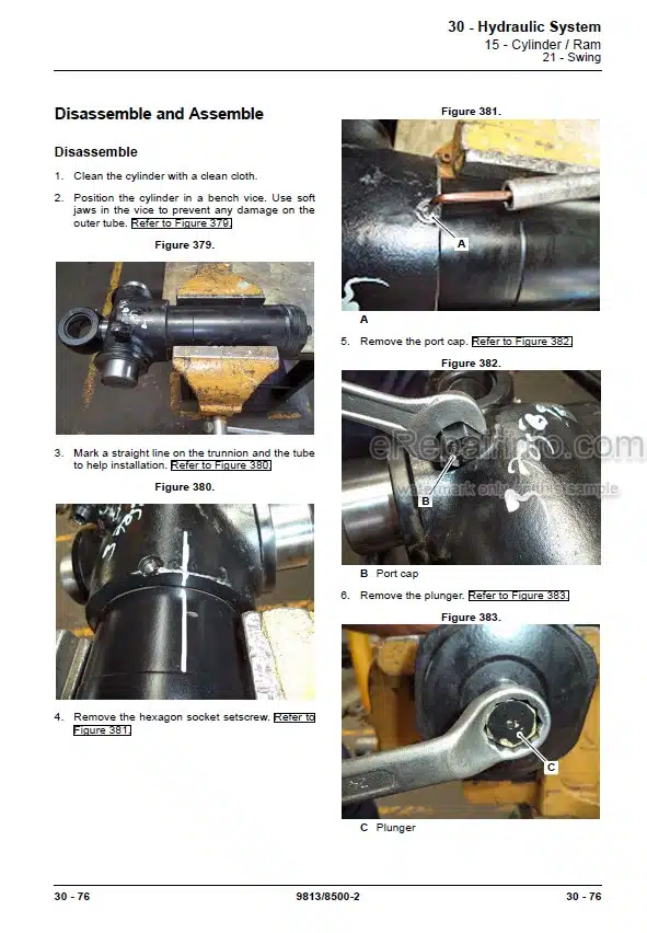 Photo 6 - JCB 2DX Service Manual Backhoe Loader 9813-8500