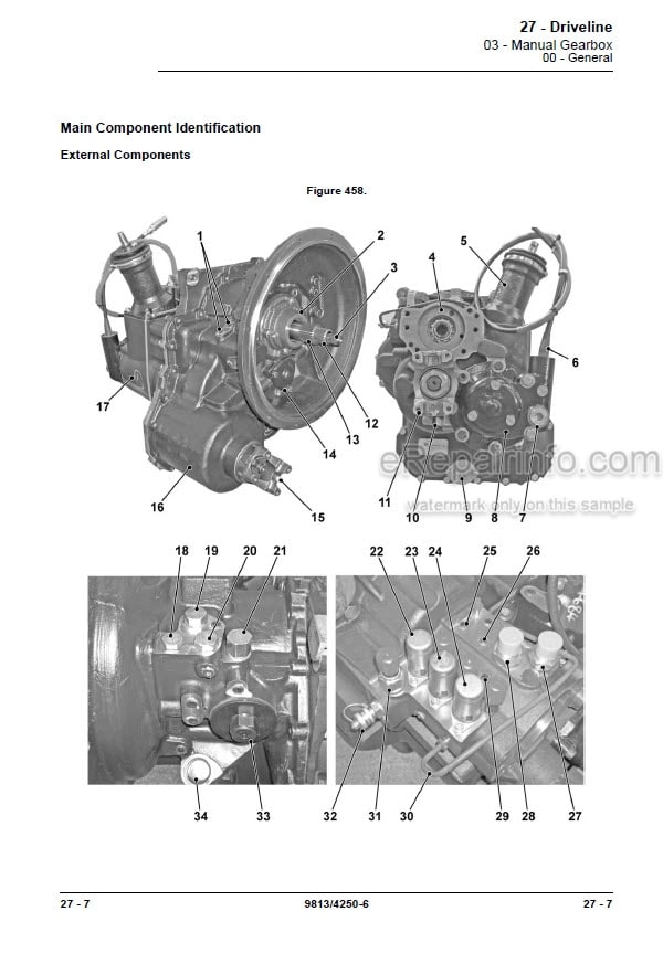 Photo 4 - JCB 3CXG Service Manual Backhoe Loader 9813-4250