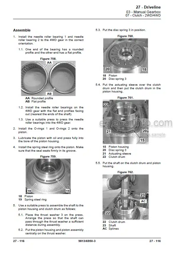 Photo 8 - JCB 3CX 4CX 5CX 5CX Wastemaster ECO Service Manual Backhoe Loader 9813-6900