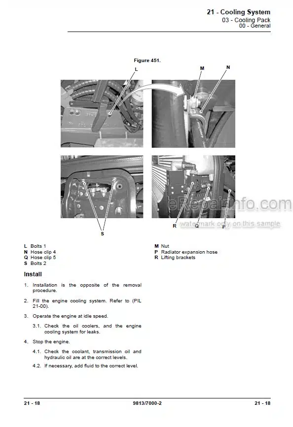 Photo 9 - JCB 3CX 4CX 5CX Service Manual Backhoe Loader 9813-7000