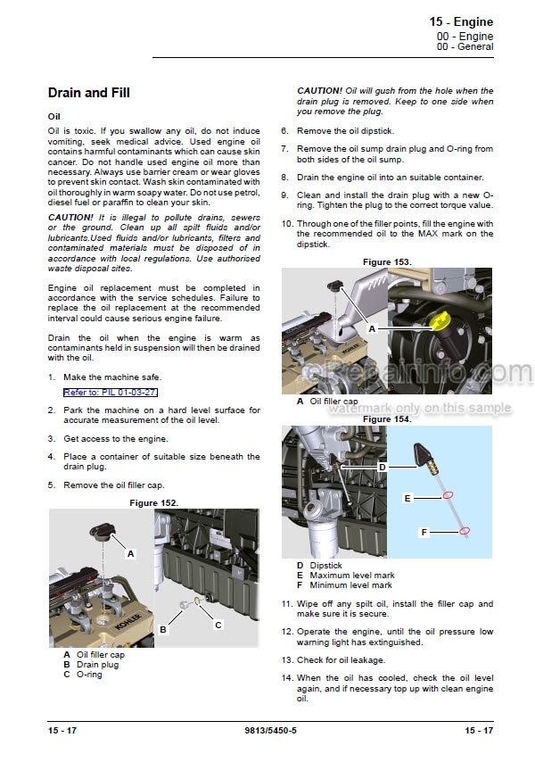 Photo 7 - JCB 3CX Compact Service Manual Backhoe Loader 9813-5450