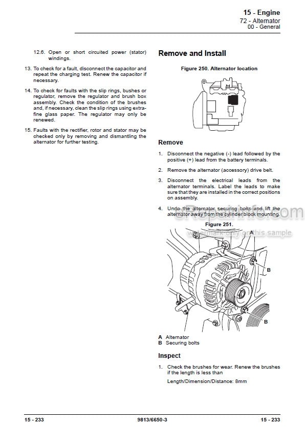 Photo 8 - JCB 3CX Compact Service Manual Backhoe Loader 9813-5450