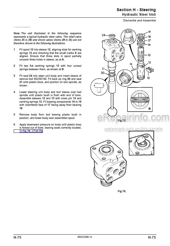Photo 5 - JCB 3C 3CX 4CX Service Manual Backhoe Loader 9803-3290