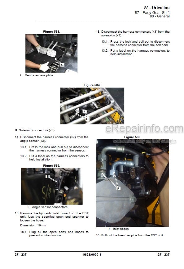 Photo 8 - JCB 3DX Service Manual Backhoe Loader 550-42426