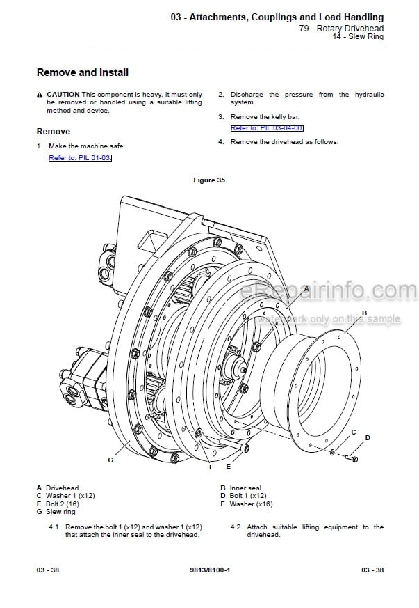 Photo 10 - JCB 4CX Pilingmaster Service Manual Backhoe Loader 9813-8100