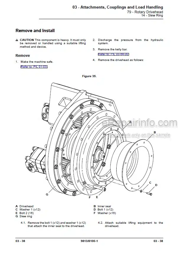 Photo 9 - JCB 4CX Pilingmaster Service Manual Backhoe Loader 9813-8100