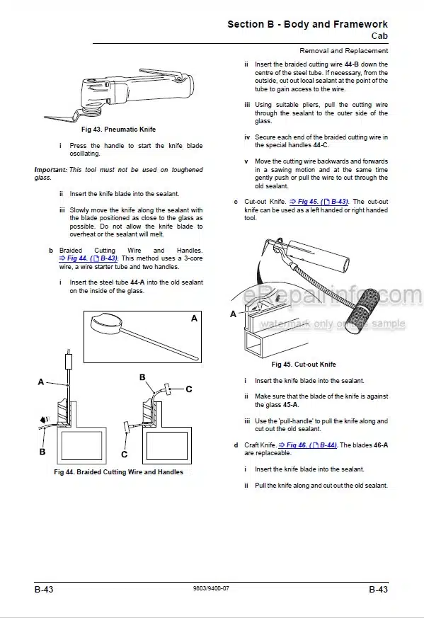 Photo 4 - JCB Midi CX Service Manual Backhoe Loader 9803-9400