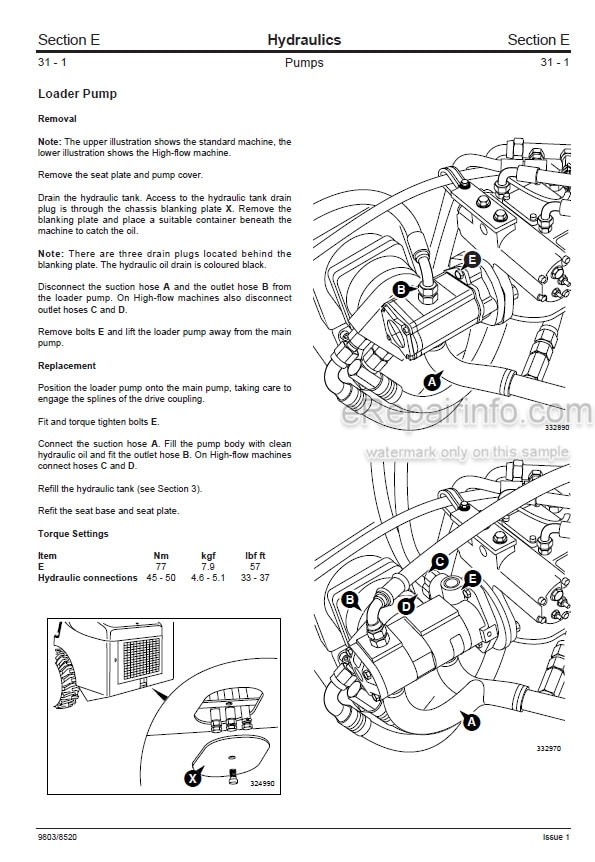 Photo 6 - JCB Robot 160 170 180T Service Manual Skid Steer Loader 9803-8520