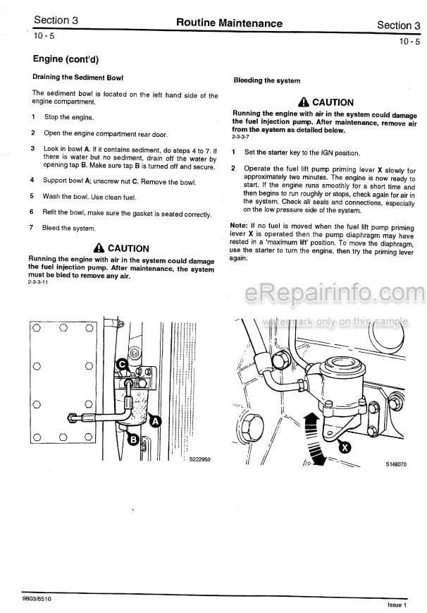 Photo 5 - JCB Robot 185 1105 Service Manual Skid Steer Loader 9803-8510