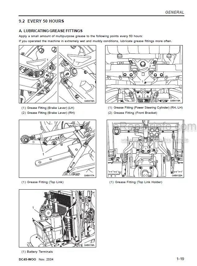 Photo 5 - Kioti Daedong DK45S DK451 Workshop Manual Tractor DC45-W00