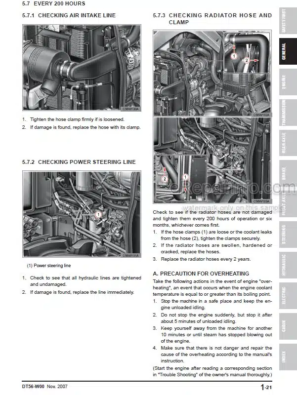 Photo 8 - Kioti Daedong EX35 EX40 EX45 EX50 Workshop Manual Tractor DS21-W00
