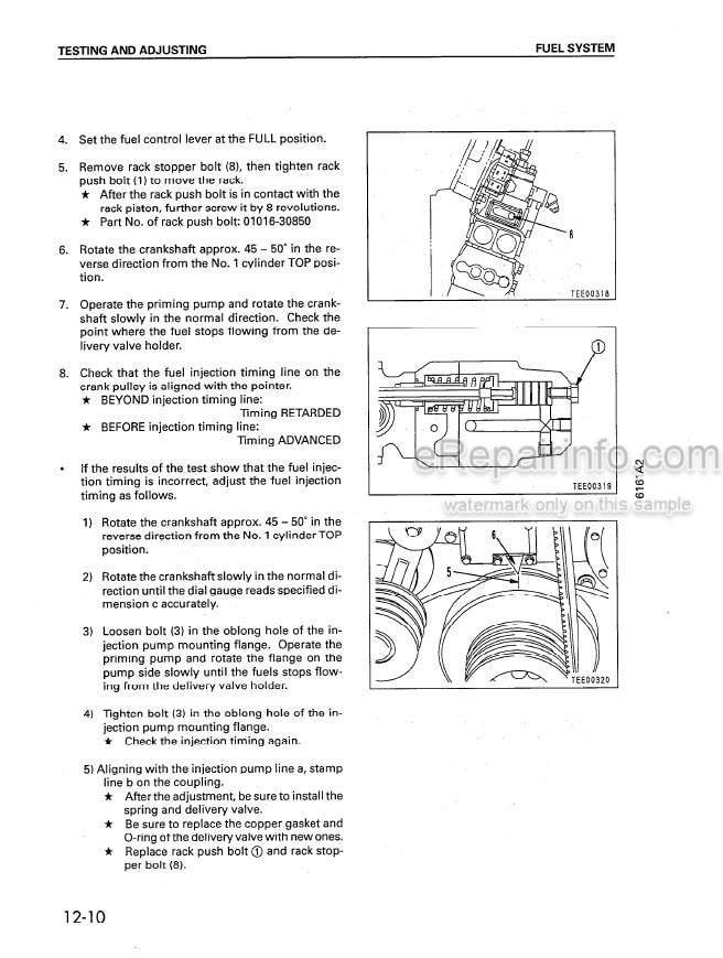 Photo 10 - Komatsu 6D170-2 Series Shop Manual Diesel Engine SEBM008106