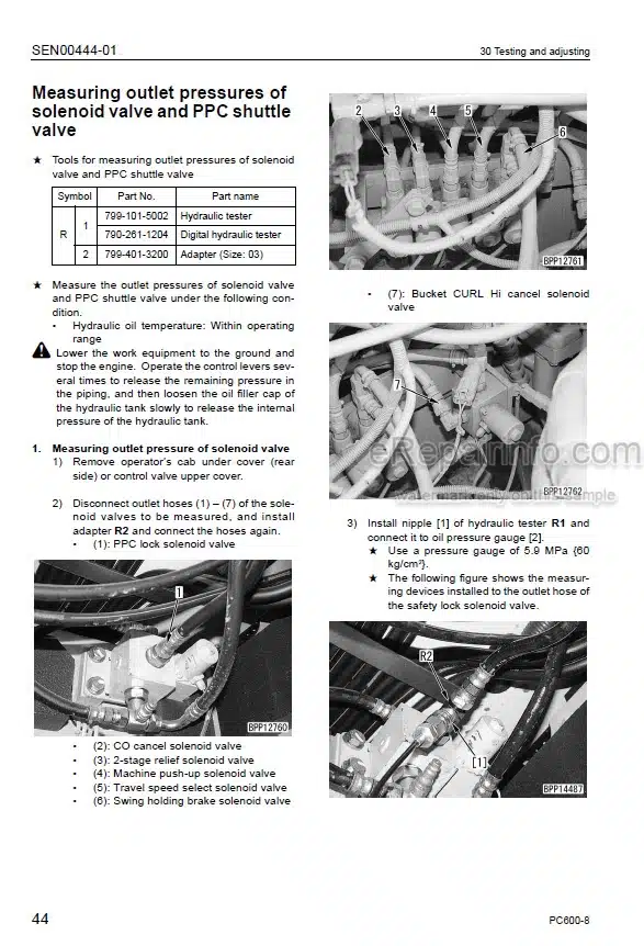 Photo 12 - Komatsu Galeo PC600-8 PC600LC-8 Shop Manual Excavator SEN00128-04