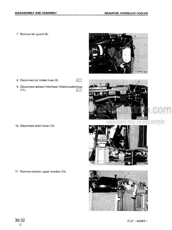Photo 7 - Komatsu PC35R-8 PC45R-8 Deluxe Shop Manual Excavator WEBM003900