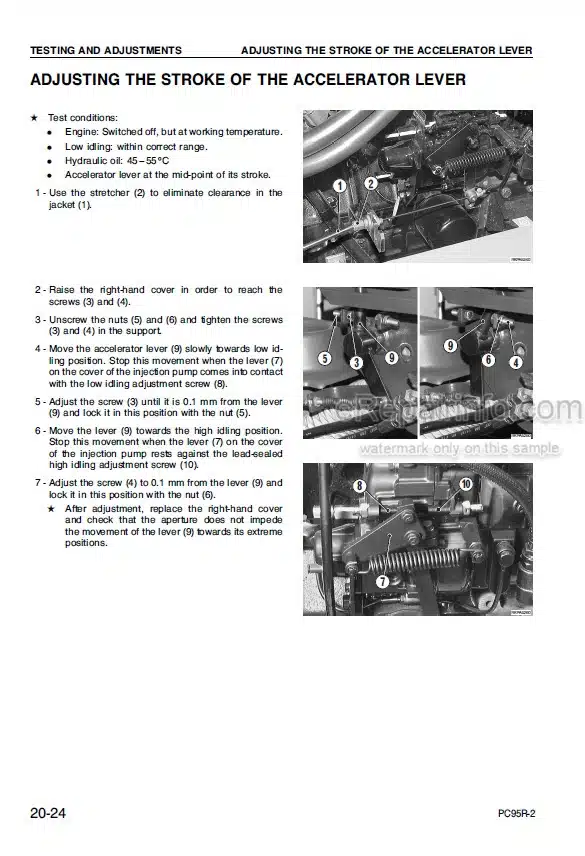 Photo 8 - Komatsu PC60-7 Shop Manual Excavator SEBM010910
