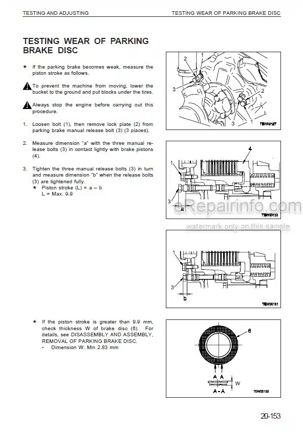 Photo 7 - Komatsu WA470-5 WA480-5 Shop Manual Wheel Loader SEBM024408
