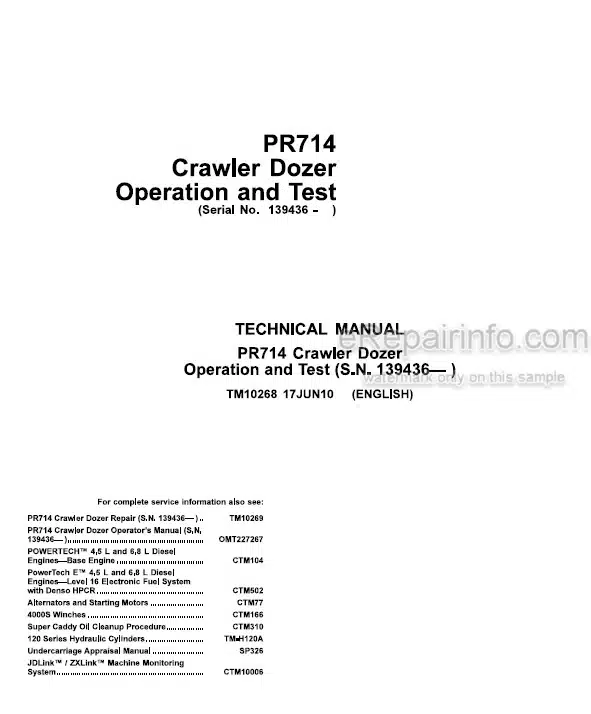 Liebherr PR714 Operation And Test Crawler Dozer TM10268