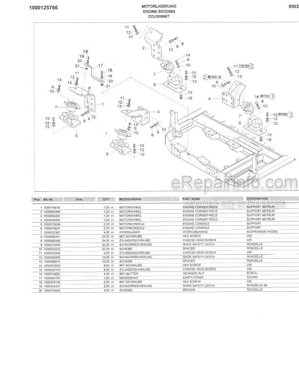 Photo 10 - Neuson 6502 Parts Catalog Excavator 1000126714