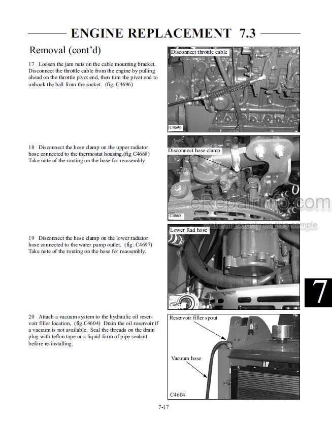 Photo 13 - Thomas 250 255 Repair Manual Skid Steer Loader 49903