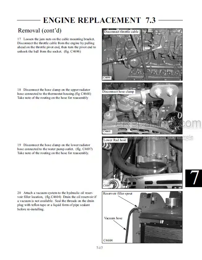 Photo 8 - Thomas 205 Repair Manual Skid Steer Loader 52433
