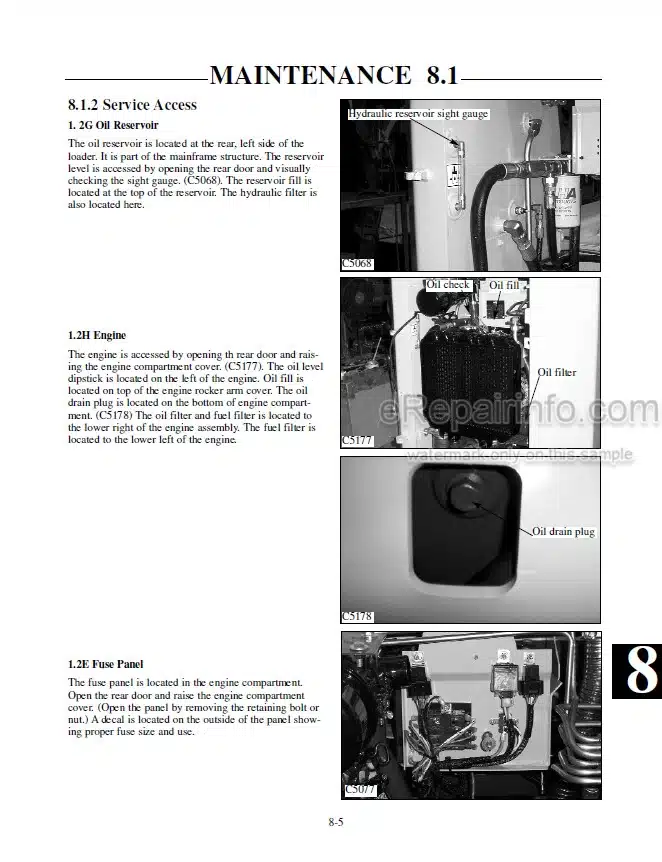 Photo 9 - Thomas 85 Repair Manual Skid Steer Loader 533221
