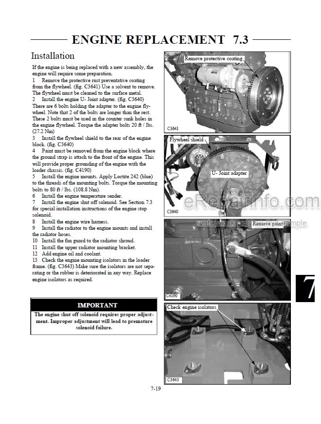 Photo 13 - Thomas T175 T1700 Repair Manual Skid Steer Loader 49012