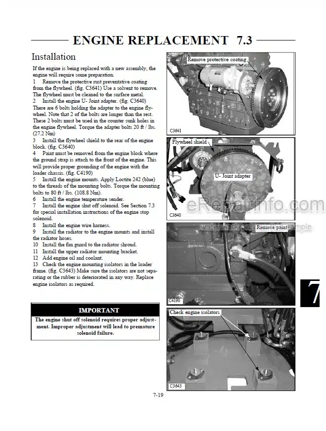 Photo 9 - Thomas T175 T1700 Repair Manual Skid Steer Loader 49012