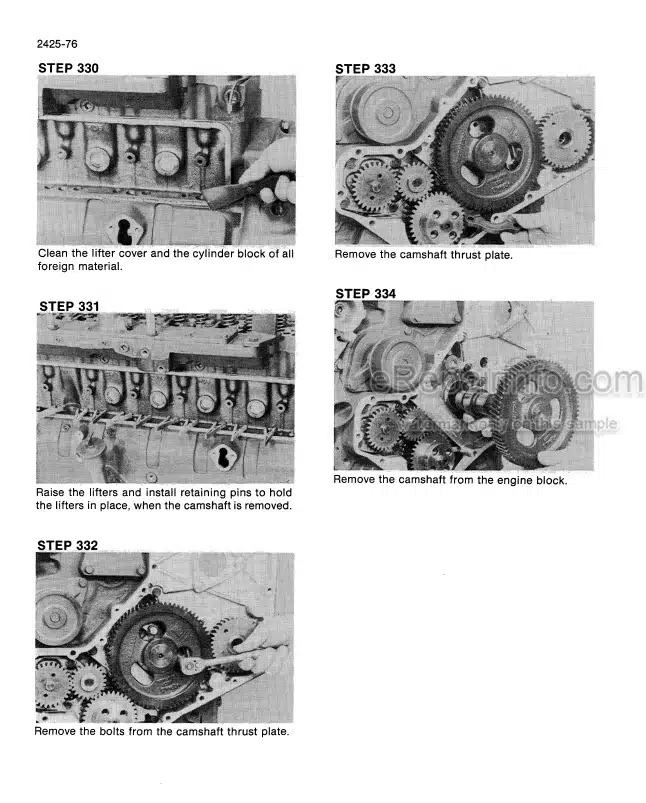Photo 8 - Case 1085B 1086B Cruz Air Service Manual Wheel Excavator 8-44630