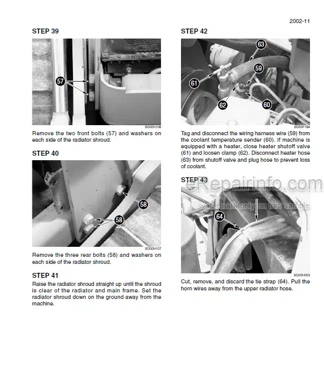 Photo 8 - Case 1150G Service Manual Crawler 7-63710R0
