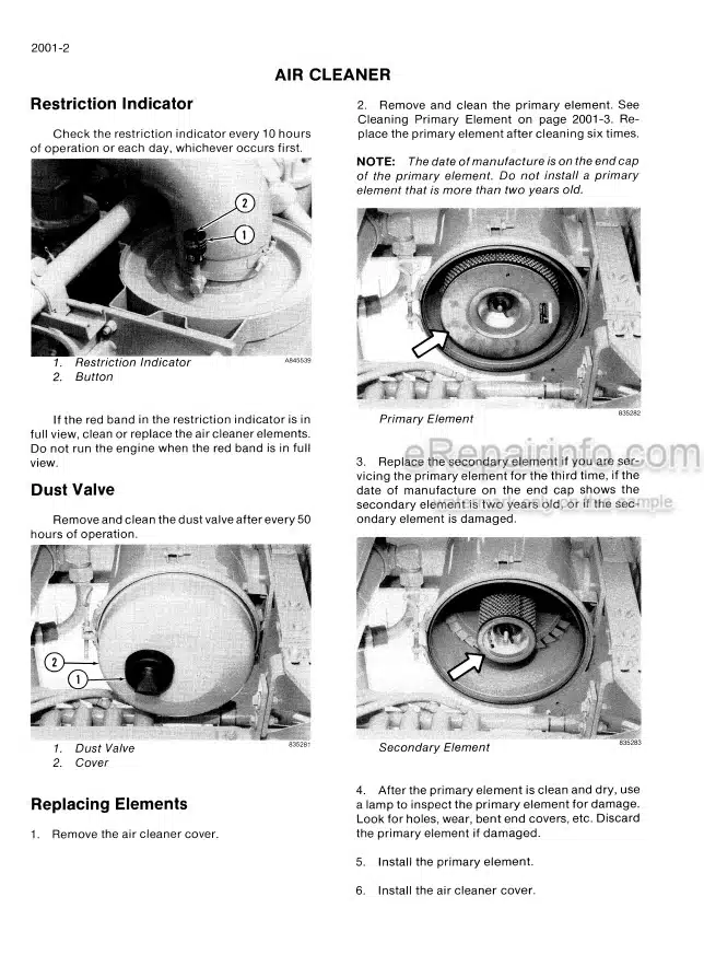 Photo 1 - Case 1187 1187B Service Manual Feller Buncher 8-42211