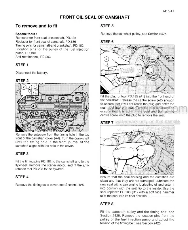 Photo 8 - Case 5.9 Liter Engine Troubleshooting And Repair Manual 6-11380R0