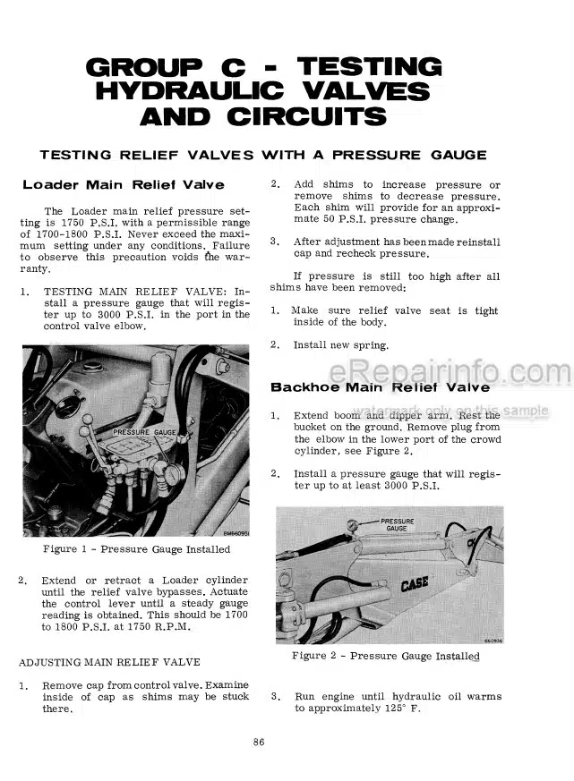 Photo 8 - Case 480 Series B Service Manual Tractor 9-72256